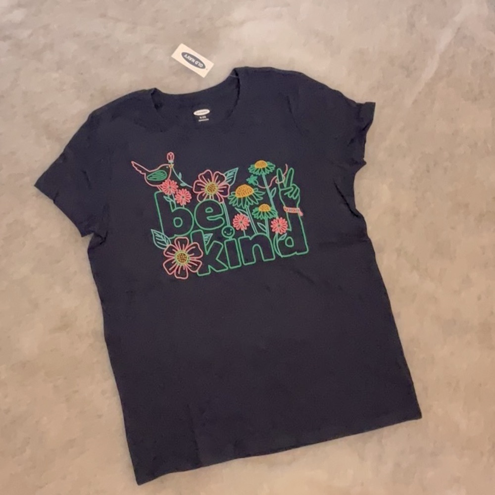 "Be Kind" Graphic Crew-Neck Tee for Girls,  XL (14)